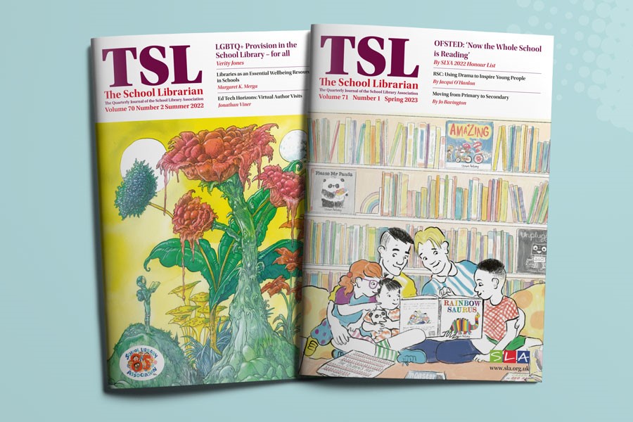 School Library Association printed magazine covers